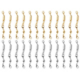 24Pcs Necklace Clasp Magnetic Jewelry Locking Clasps Silver Gold