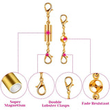24Pcs Necklace Clasp Magnetic Jewelry Locking Clasps for Necklaces, Bracelets