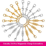24Pcs Necklace Clasp Magnetic Jewelry Locking Clasps for Necklaces, Bracelets