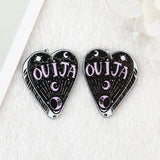 24Pcs Pastel Goth Witchy Charms Acrylic Cauldron Planchette Pendant