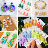 24Pcs Polymer Clay Earring Making Kit with Earring Cards & Hooks