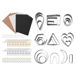24Pcs Polymer Clay Earring Making Kit with Earring Cards & Hooks