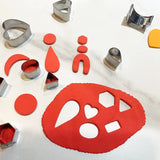 24Pcs Polymer Clay Cutters Set with Earring Cards and Hooks
