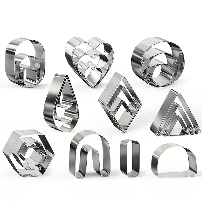 24Pcs Polymer Clay Cutters Clay Tool Kit Clay Earring Cutters