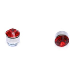 24Pcs 3mm Crystal Stainless Steel Magnetic Clip On Stud Earrings