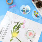 24Pcs 4 In Acrylic Keychain Blanks Clear Disc Ornaments for DIY Crafts