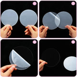 24Pcs 4 In Acrylic Keychain Blanks Clear Disc Ornaments for DIY Crafts
