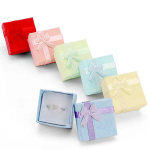 24Pcs Multi-color Jewelry Box Earrings Ring Packaging Gift Holder