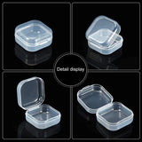 24Pcs Small Square Transparent Plastic Jewelry Storage Case