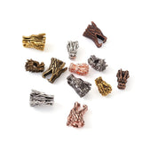 24Pcs Tibetan Style Dragon Head Spacer Beads Charms DIY Bracelets Necklace Beads