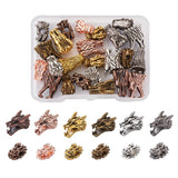 24Pcs Tibetan Style Dragon Head Spacer Beads Charms DIY Bracelets Necklace Beads