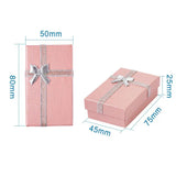 24Pcs Valentine Jewelry Boxes with Bowknot 80x50x25mm