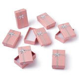 24Pcs Valentine Jewelry Boxes with Bowknot 80x50x25mm