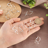 24Pcs/box Brass Ice Pick Pinch Bails Spiral Pendants Jewelry Making Accessories