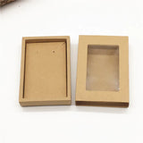 24Pcs Jewelry Display Box Clear Window Card Memorial Wedding Gift Boxes