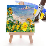 Mini Easel and Canvas Set for Painting Craft DIY Drawing Gift