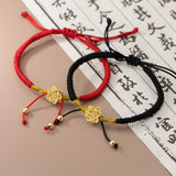 925 Silver Flower Rope Bracelets Red Thread Line Bracelets Women Girl