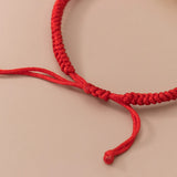 925 Silver Flower Rope Bracelets Red Thread Line Bracelets Women Girl