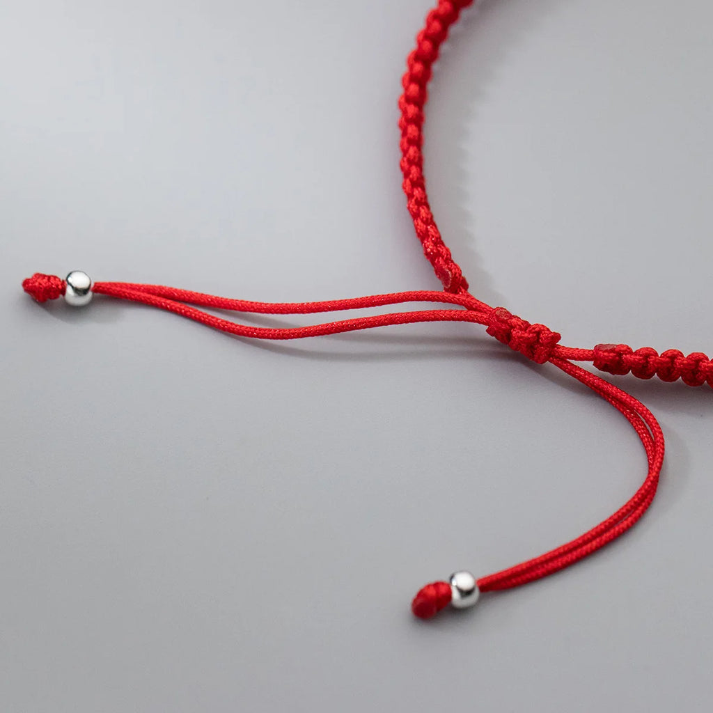 925 Silver Rope Bracelets Red Thread Line String Bracelets For Women