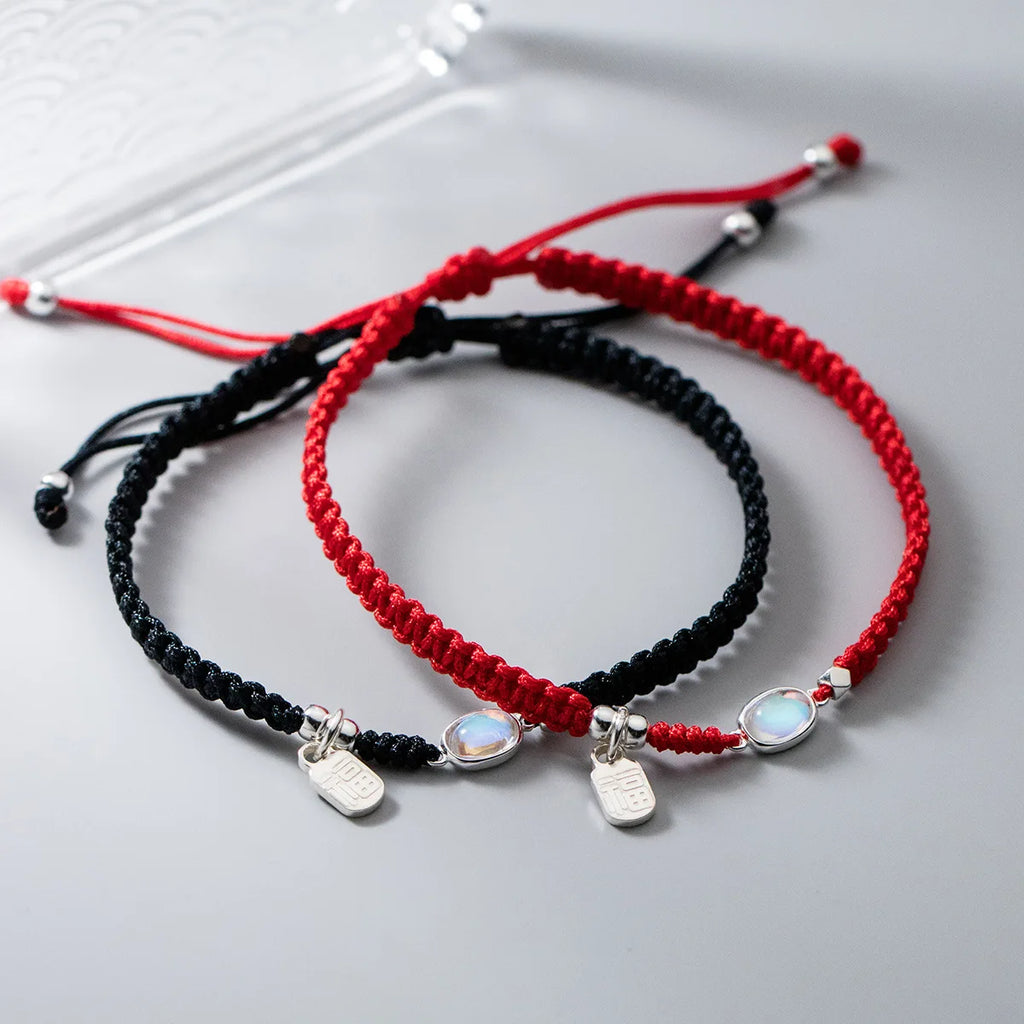 925 Silver Rope Bracelets Red Thread Line String Bracelets For Women