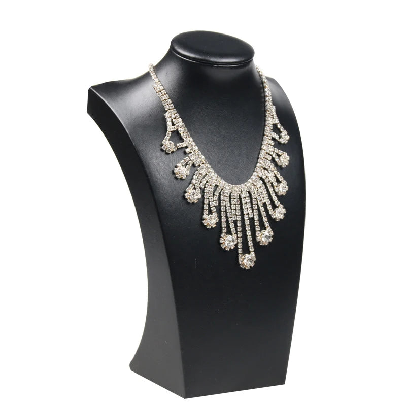 PU Necklace Display Stand Holder Shelf Mannequin Bust