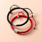 925 Sterling Silver Rope Bracelet Women Red Thread Line String Bracelet