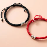 925 Sterling Silver Rope Bracelet Women Red Thread Line String Bracelet