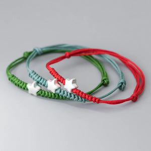 925 Silver Rope Bracelet Women Red Thread String Bracelet