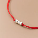 925 Sterling Silver Rope Bracelet Thread Line String Jewelry for Women Girls