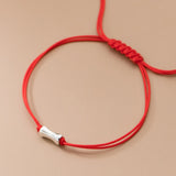 925 Sterling Silver Rope Bracelet Thread Line String Jewelry for Women Girls