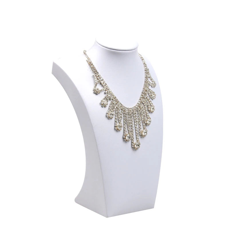 PU Necklace Holder Jewelry Display Stand Shelf for Necklace Pendant Rack