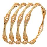 24k 4pcs Dubai Bangles For Women Bijoux Africaine Halloween Bracelets