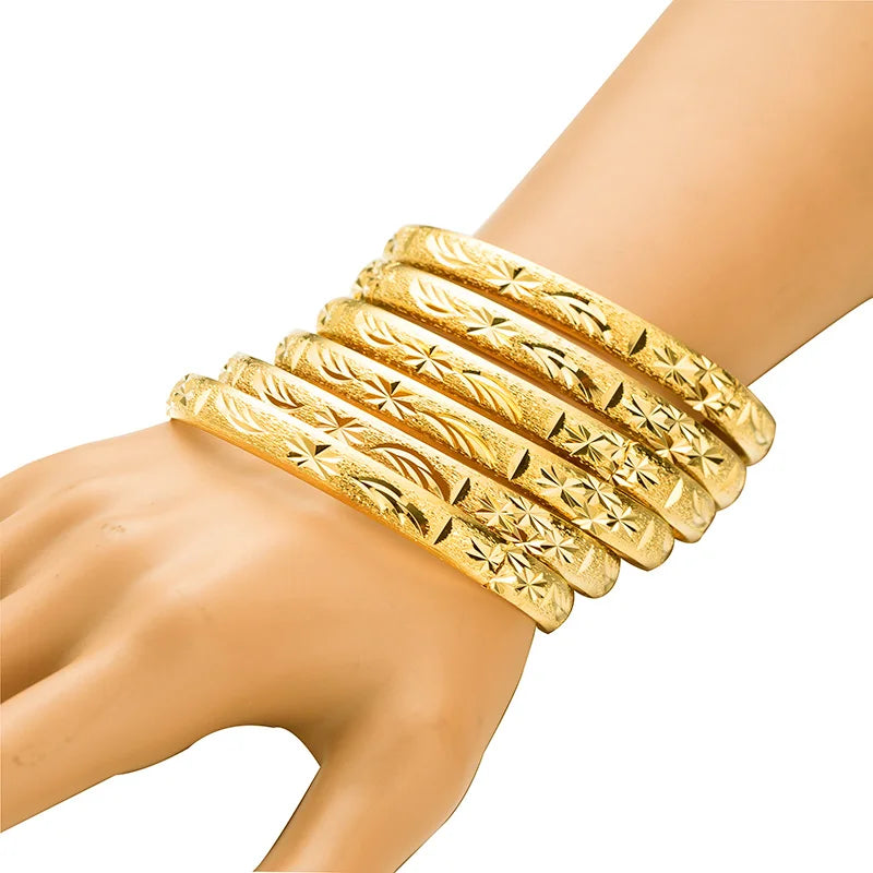 Dubai Bangles for Women Men Ethiopian Bracelets African Jewelry