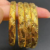 24k Copper Jewelry Ethiopian Bracelets Dubai Bangles for Women African Girls