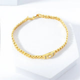 24k Zircon Bracelet Watch Chain for Women Birthday Anniversary Gift