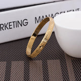 24k Dubai Bangles for Women Men Ethiopian Bracelets 8MM 6Pcs/Lot African Jewelry
