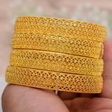 24k Dubai Bangles For Women Dubai Bride Wedding Ethiopian Bracelet Africa Bangle