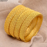 24k Dubai Bangles For Women Dubai Bride Wedding Ethiopian Bracelet Africa Bangle