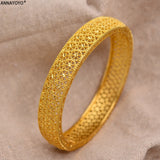24k Dubai Bangles For Women Dubai Bride Wedding Ethiopian Bracelet Africa Bangle