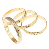 24k Bangle for Women Dubai Bride Wedding Ethiopian Bangle Arab Jewelry