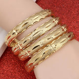 24k Bangle for Women Dubai Bride Wedding Ethiopian Bangle Arab Jewelry