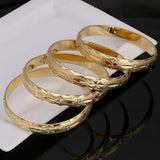24k Bangle for Women Dubai Bride Wedding Ethiopian Bangle Arab Jewelry