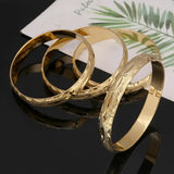 24k Bangle for Women Dubai Bride Wedding Ethiopian Bangle Arab Jewelry
