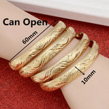 24k Bangle Women Dubai Bride Wedding Ethiopian Bracelet
