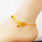Boho Flat coin Charm Anklet for Women