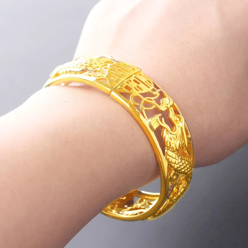 Rose Gold Bridal Bangles Set for Wedding Party