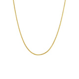 24k Filled Wedding Necklace Single Chain Fine Jewelry Collares