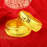 24k Plated Dragon Phoenix Bracelet Wedding Anniversary Gift
