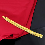 24k Plated Men's Watch Bracelet Gentleman Bangle Hand Chain