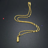 24k Plated Peanut Pendant Necklace for Women